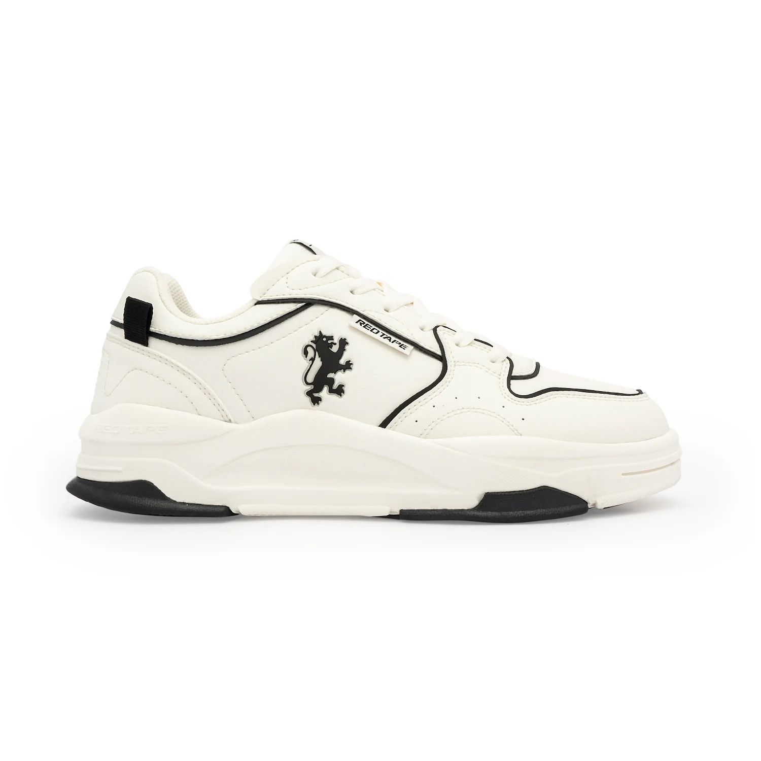 Lifestyle Sneakers Shoes for Men-White/Black thumbnail 2