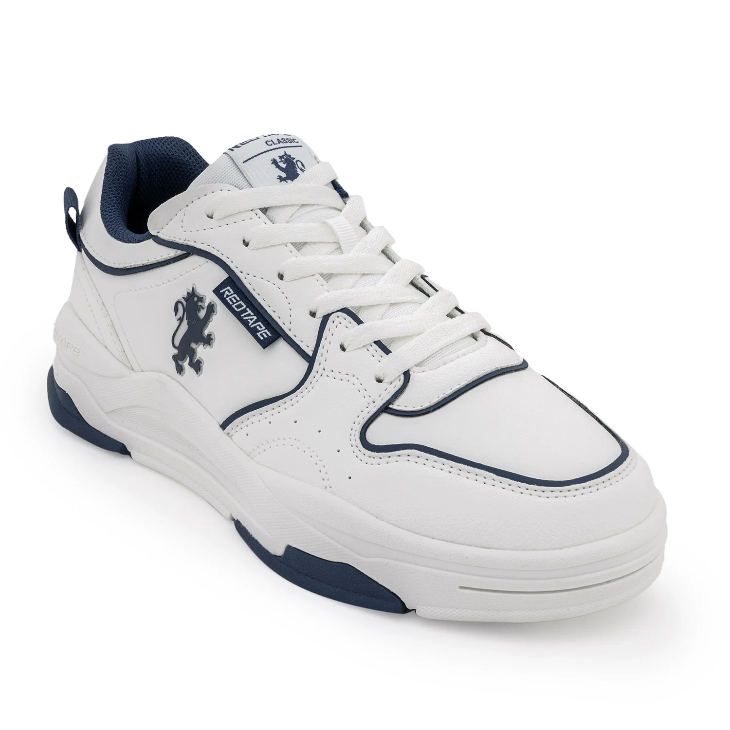Lifestyle Sneaker Shoes for Men-White/Blue thumbnail 4