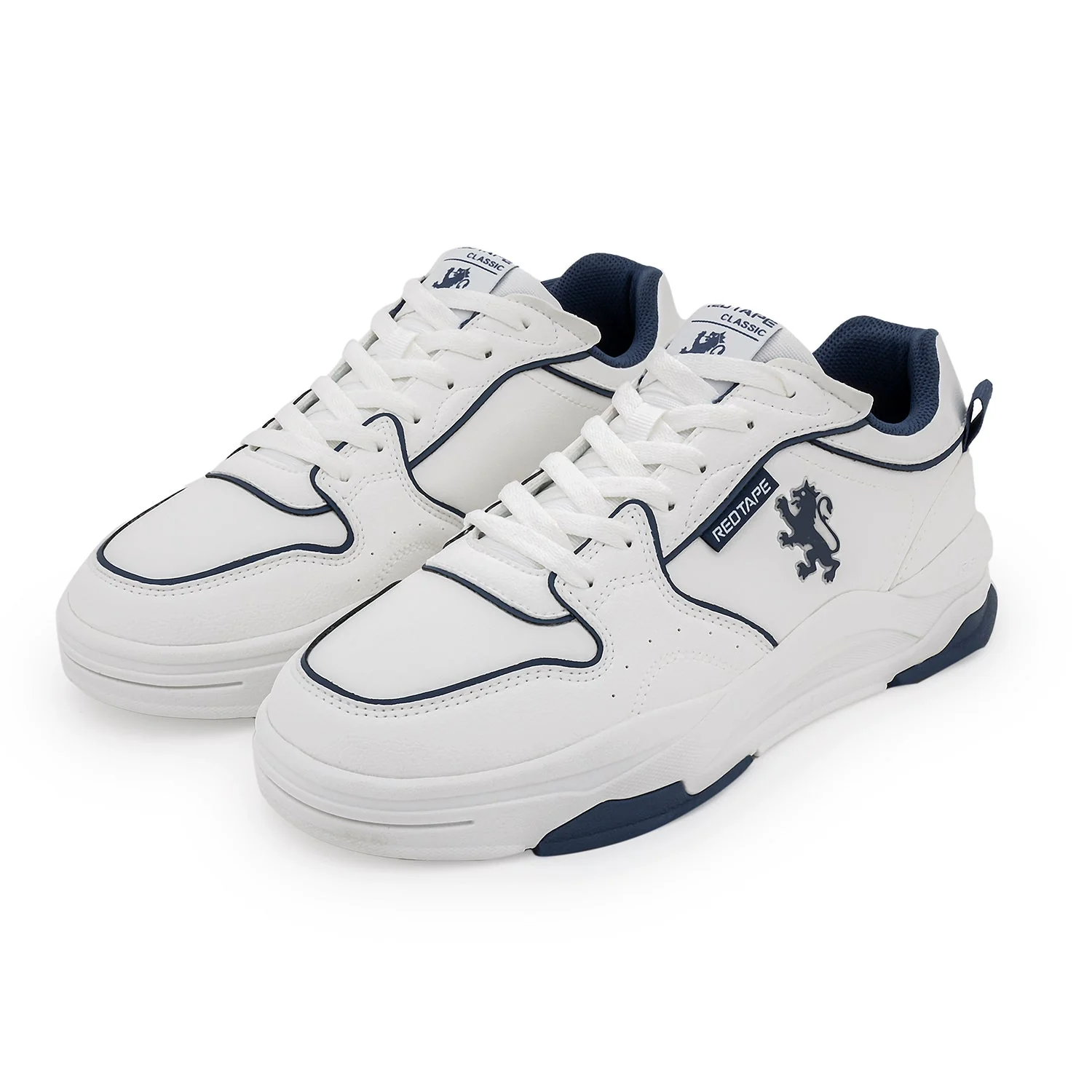 Lifestyle Sneaker Shoes for Men-White/Blue thumbnail 5