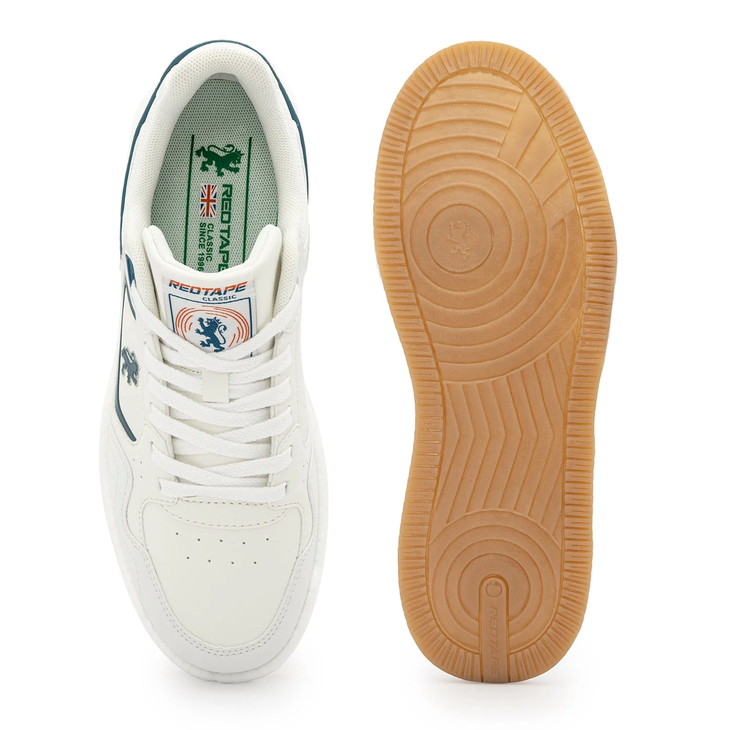 ETPU Lifestyle Sneakers For Mens -White/Teal thumbnail 5